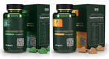 Geroprotect Essentials I and Essentials II bottles with boxes