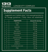 Geroprotect Essentials I supplement facts