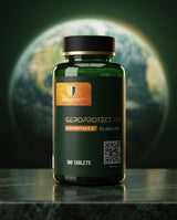 Geroprotect Essentials II in front of planet Earth